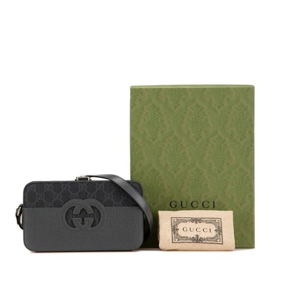 GUCCI Black Leather Shoulder Bag - Picture 9 of 10